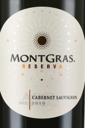 MontGras Reserva Cabernet Sauvignon DO Valle Central - вино МонтГрас Ресерва Каберне Совиньон ДО Валле Сентраль 0.75 л красное сухое