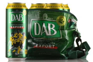 DAB - пиво ДАБ 0.5 л светлое фильтрованное ж/б набор из 4-х бутылок в сумке
