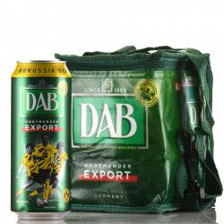 DAB - пиво ДАБ 0.5 л светлое фильтрованное ж/б набор из 4-х бутылок в сумке