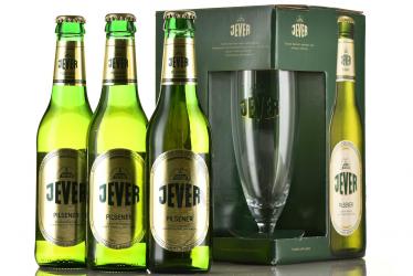 пиво Jever Pilsener 0.33 л набор с бокалом