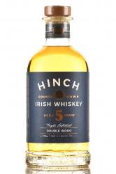Hinch Irish Whiskey Double Wood 5 Year Old - виски Хинч Айриш Виски Дабл Вуд 5 лет 0.7 л