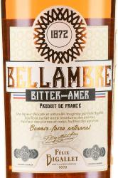 Felix Bigallet Bellambre Bitter-Amer 0.7 л этикетка