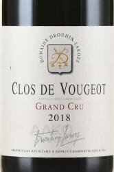 Domaine Drouhin-Laroze Clos de Vougeot Grand Cru - вино Домен Друан Лароз Кло де Вужо Гран Крю 0.75 л красное сухое