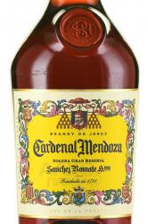 Cardenal Mendoza Solera Gran Reserva 0.7 л этикетка