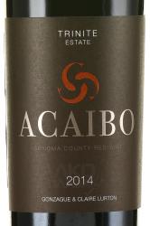Acaibo Sonoma Trinite Estate - вино Акаибо Сонома Трините Истейт 0.75 л красное сухое