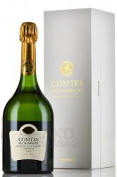Taittinger Comtes De Champagne Grands Crus Blanc De Blancs - шампанское Тэтенжэ Комт де Шампань Гран Крю Блан де Блан 0.75 л белое брют в п/у