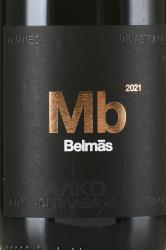 Вино Мальбек Бельмас 0.75 л красное сухое этикетка