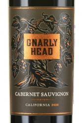 американское вино Gnarly Head Cabernet Sauvignon 0.75 л этикетка