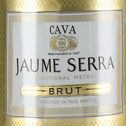 Cava Jaume Serra Brut - вино игристое Кава Жауме Серра Брют 0.75 л