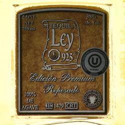 текила Ley 925 Reposado Premium 0.75 л этикетка