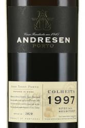 Porto Andresen Colheita 1997 In Tube - портвейн Андресен Колейта 1997 год 0.75 л в тубе