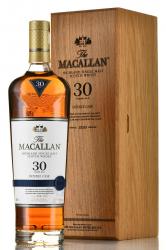 The Macallan Double Cask 30 Years Old - виски Макаллан Дабл Каск 30 лет 0.7 л в п/у дерево