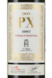 Don PX Pedro Ximenez Vieja Cosecha 1967 - херес Дон РХ Педро Хименес Старая Лоза 1967 год 0.75 л в п/у