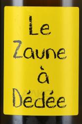 Anne et Jean-Francois Le Zaune a Dedee - вино Анн э Жан-Франсуа Ле Зон а Дедэ 0.75 л белое сухое