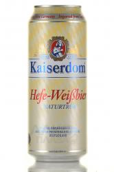 Kaiserdom Hefe-Weissbier - пиво Кайзердом Хефе-Вайсбир 0.5 л ж/б светлое нефильтрованное