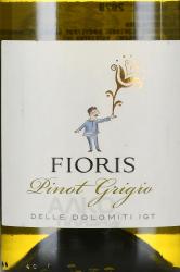 вино Cantina Tramin Fioris Pinot Grigio 0.75 л этикетка