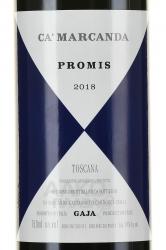 вино Гайя Промис Ка Марканда 2017 год 0.75 л красное сухое этикетка