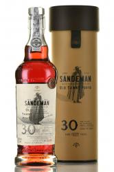 Sandeman Old Tawny Porto Aged 30 years - вино ликерное Сандеман Олд Тони Порто 30 лет 0.5 л в тубе