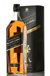 Johnnie Walker Black Label 12 years - виски Джонни Уолкер Блэк Лейбл 12 лет 1 л