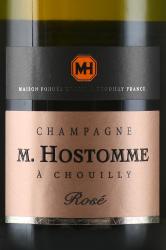 M. Hostomme & Fils Rose Champagne Grand Cru Chouilly - шампанское М.Остом Розе 0.75 л