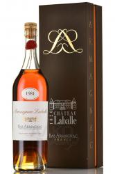 Armagnac Laballe 1981 years - арманьяк Лабалль 1981 года 0.5 л в п/у