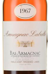 Laballe Bas Armagnac 1967 - арманьяк Лабалль Ба Арманьяк 1967 год 0.7 л в п/у