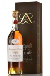 Laballe Bas Armagnac 1983 - арманьяк Лабалль Ба Арманьяк 1983 год 0.7 л в п/у