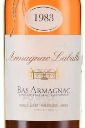 Laballe Bas Armagnac 1983 - арманьяк Лабалль Ба Арманьяк 1983 год 0.7 л в п/у