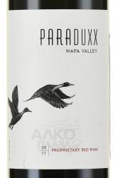 Paraduxx Proprietary Napa Valley Red Wine - вино Пэрадакс Проприетери Напа Вэлли Рэд Вайн 0.75 л красное сухое