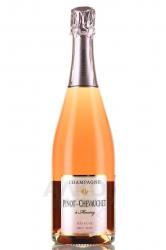 Champagne Pinot-Chevauchet Reveuse Brut Rose - шампанское Шампань Пино-Шевоше Ревёз Брют Розе 0.75 л брют розовое