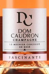 Dom Caudron Fascinante Rose Brut Champagne - шампанское Дом Кодрон Фасинат Брют Розе 0.75 л брют розовое