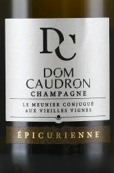 Dom Caudron Epicurienne Brut Champagne - шампанское Дом Кодрон Эпикюрьен Брют 0.75 л белое брют