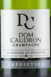 Dom Caudron Prediction Brut Champagne - шампанское Дом Кодрон Предиксьон Брют 0.75 л белое брют в п/у