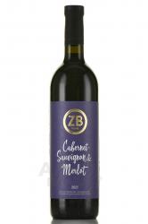 Вино ЗБ Вайн Каберне Совиньон и Мерло 0.75 л красное сухое 