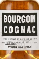 Cognac Bourgoin XO Microbarrique - КС Бургуан коньяк Микробаррик ХО 0.35 л