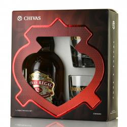 Chivas Regal 12 years - виски Чивас Ригал 12 лет 0.7 л в п/у + 2 бокала