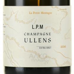 Champagne Ullens L.P.M. AOC - шампанское Шампань Уллянс Л.П.М. АОС 0.75 л белое экстра брют