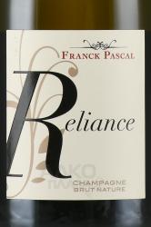 Champagne Franck Pascal Reliance - шампанское Шампань Франк Паскаль Рельянс 0.75 л белое экстра брют