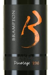 вино Брэмптон Пинотаж 0.75 л красное сухое этикетка