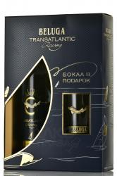 Beluga Transatlantic Racing Gift Box with 1 glass - водка Белуга Трансатлантик Рейсинг 0.7 л набор с 1 стаканом в п/у