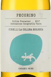 вино Чирелли Ла Коллина Биолоджика Пекорино 0.75 л белое сухое этикетка