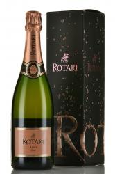 игристое вино Rotari Rose Brut Trento DOC 0.75 л в подарочной коробке