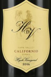 вино Хайл де Вилен Напа Вэлли Калифорнио красное сухое 0.75 л этикетка