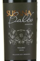 вино Susana Balbo Malbec 0.75 л этикетка