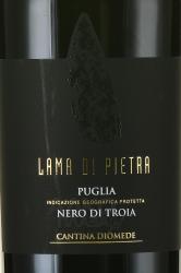 вино Cantina Diomede Nero di Troia Puglia Lama di Pietra 0.75 л этикетка