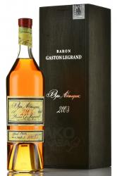 Baron G. Legrand Bas Armagnac - арманьяк Барон Г.Легран Ба Арманьяк 2003 год 0.7 л в д/у