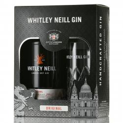 Whitley Neill Handcrafted Dry Gin - джин Уитли Нейлл Крафтовый Сухой 0.7 л в п/у + стакан