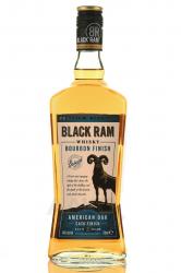 Black Ram Bourbon Finish 3 Years Old - виски Блэк Рэм Бурбон Финиш 3 года 0.7 л
