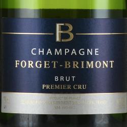 Forget-Brimont Brut Premier Cru Champagne - шампанское Форже-Бримон Брют Премье Крю 0.75 л белое брют