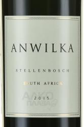 Anwilka Stellenbosch - вино Энвилка Стелленбош 0.75 л красное сухое